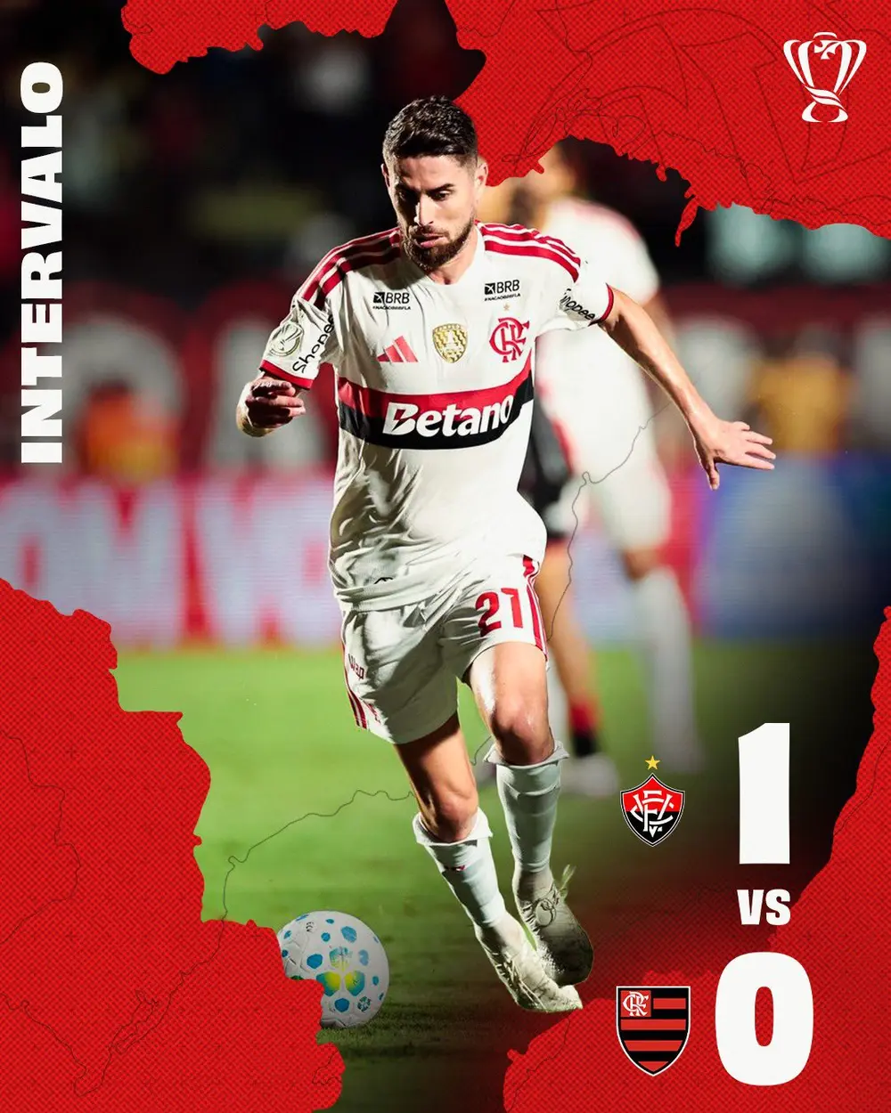 Vitória vence Flamengo por 2 a 0 e avança na Copa do Brasil