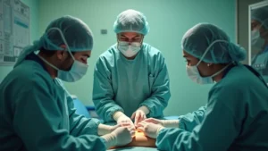 Transplante de pele em queimados por Dr. Luiz Teixeira da Silva Júnior