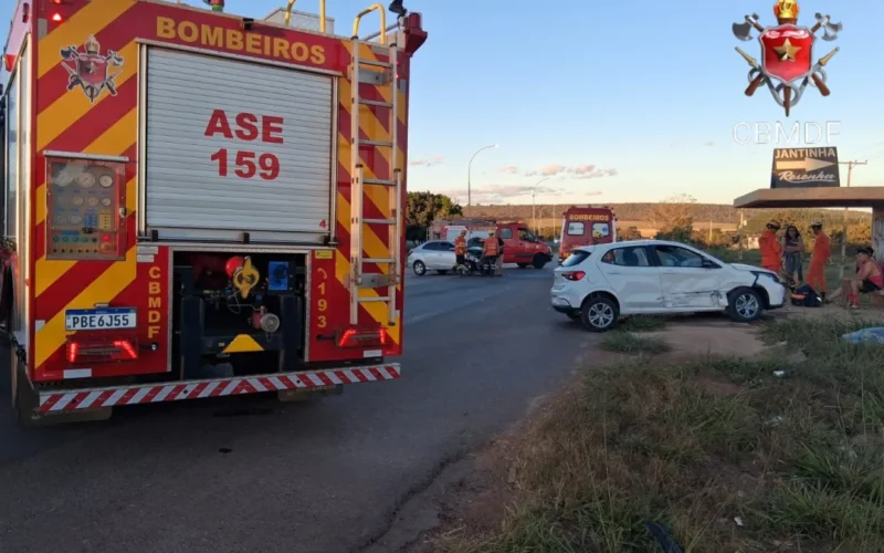 Acidente em Planaltina: dois feridos na DF-230